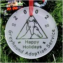 Greyhound Adoption Service Ornament